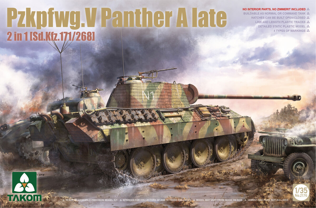 1/35 Pzkpfwg.V Panther A late  2in1 (Sd.Kfz.171/268)