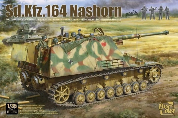 1/35 Sd.Kfz. 164 Nashorn Early/Command w/4 figures