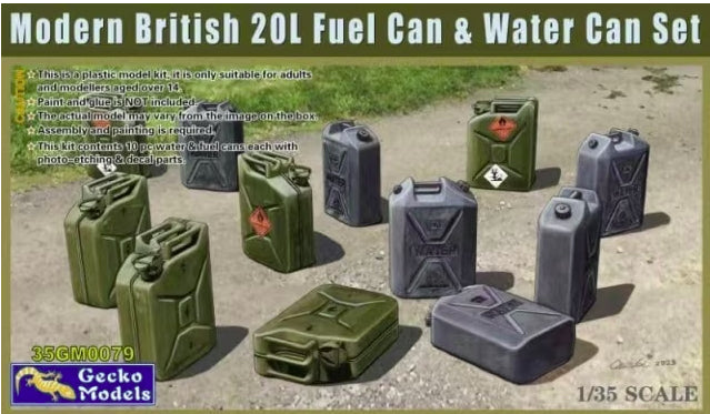 1/35 Modern British 20L Fuel Can & Water Can Set