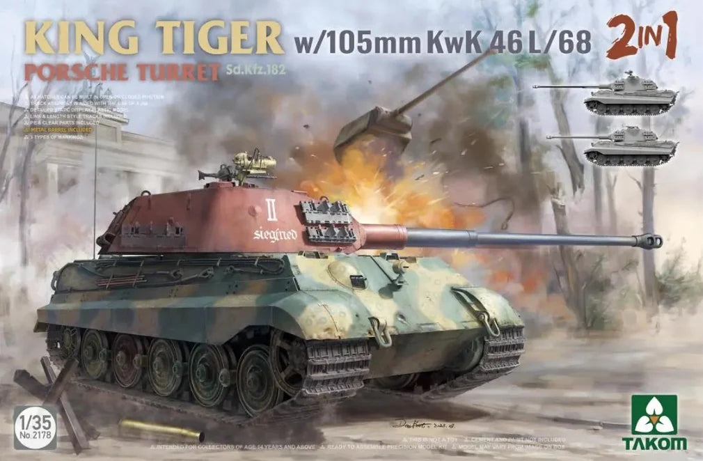 1/35 King Tiger w/105mm KwK 46L/68 2 in 1