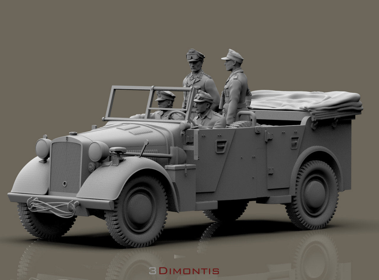 Horch 901 con Rommel Afrika Korps WWII