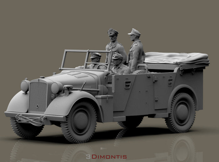Horch 901 con Rommel Afrika Korps WWII