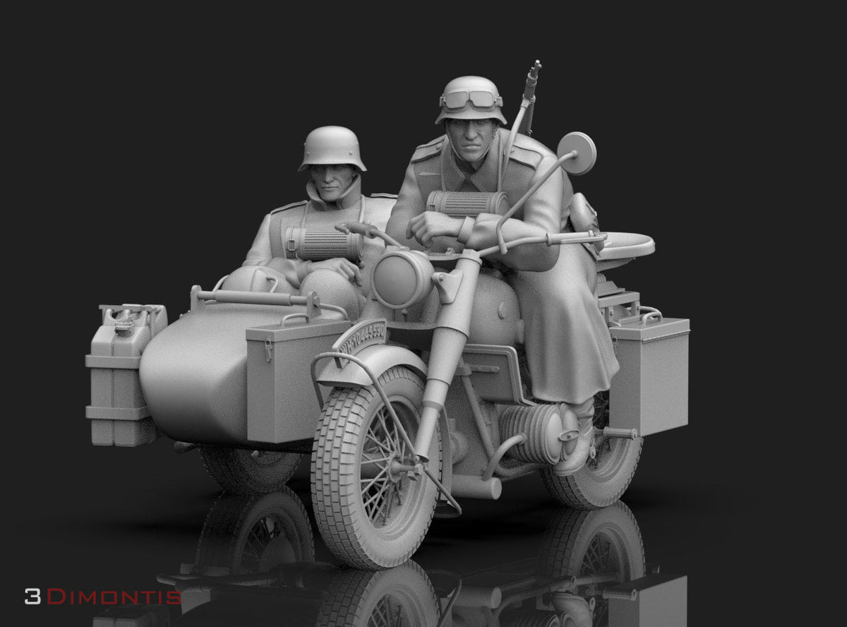 BMW R75 Tedesca con Equipaggio WWII