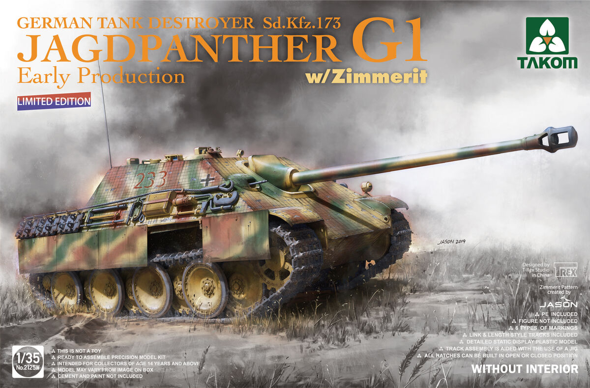 1/35 German Tank Destroyer Sd.Kfz.173 Jagdpanther G1 Early Production w/Zimmerit (Limited edition)
