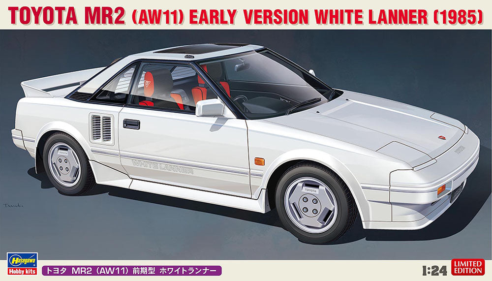 1/24 Toyota MR2 AW11 Early Version White Lanner 1985