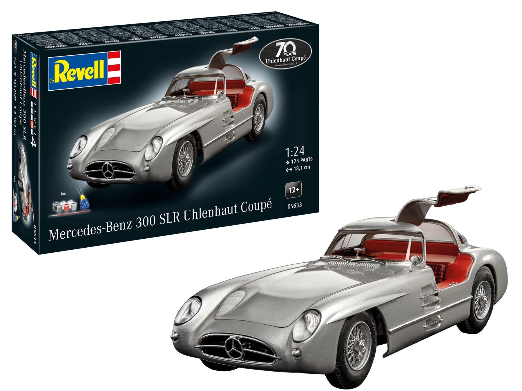 1/24 Gift Set Mercedes-Benz 300 SLR Uhlenhaut Coupè "70th Anniversary"