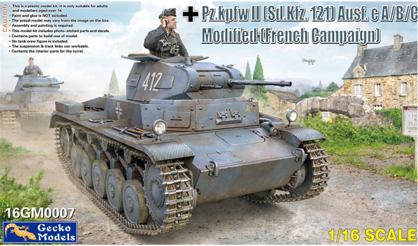 1/16 Pz.Kpfw. II (Sd.Kfz. 121) Ausf. c A/B/C Modified (French Campaign)