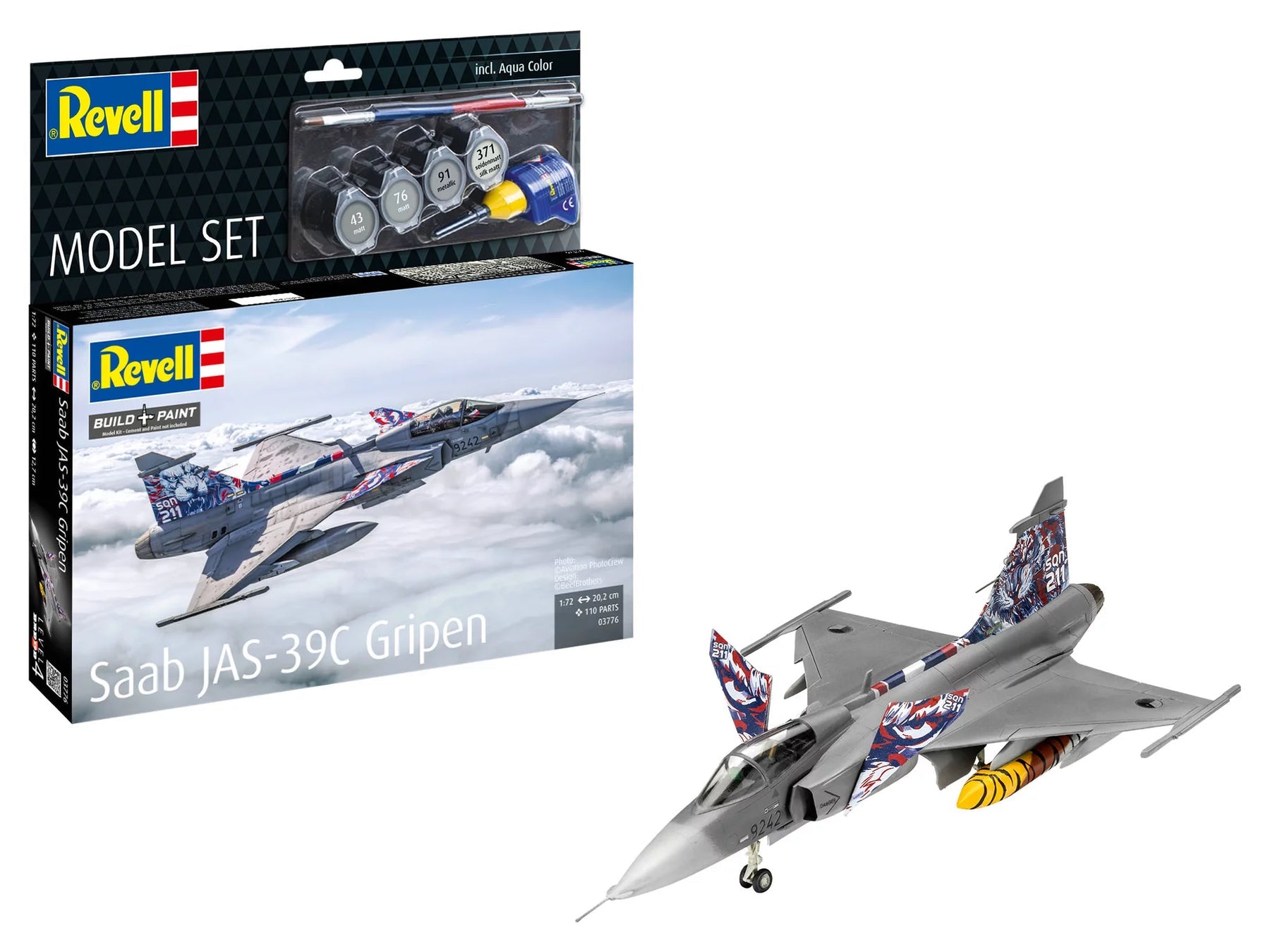 1/72 Model Set Saab JAS-39C Gripen