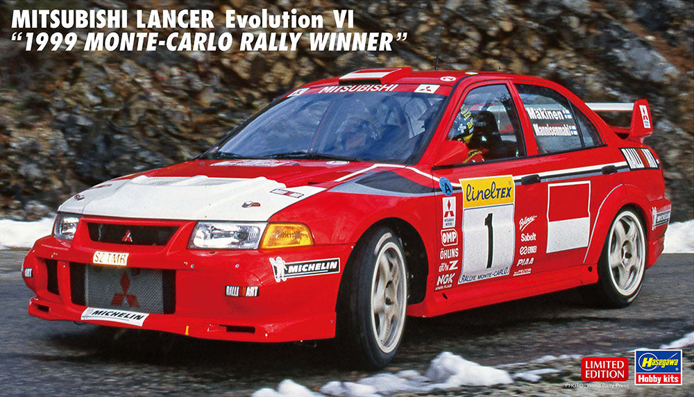 1/24 Mitsubishi Lancer Evolution VI "1999 Monte Carlo Rally Winner"