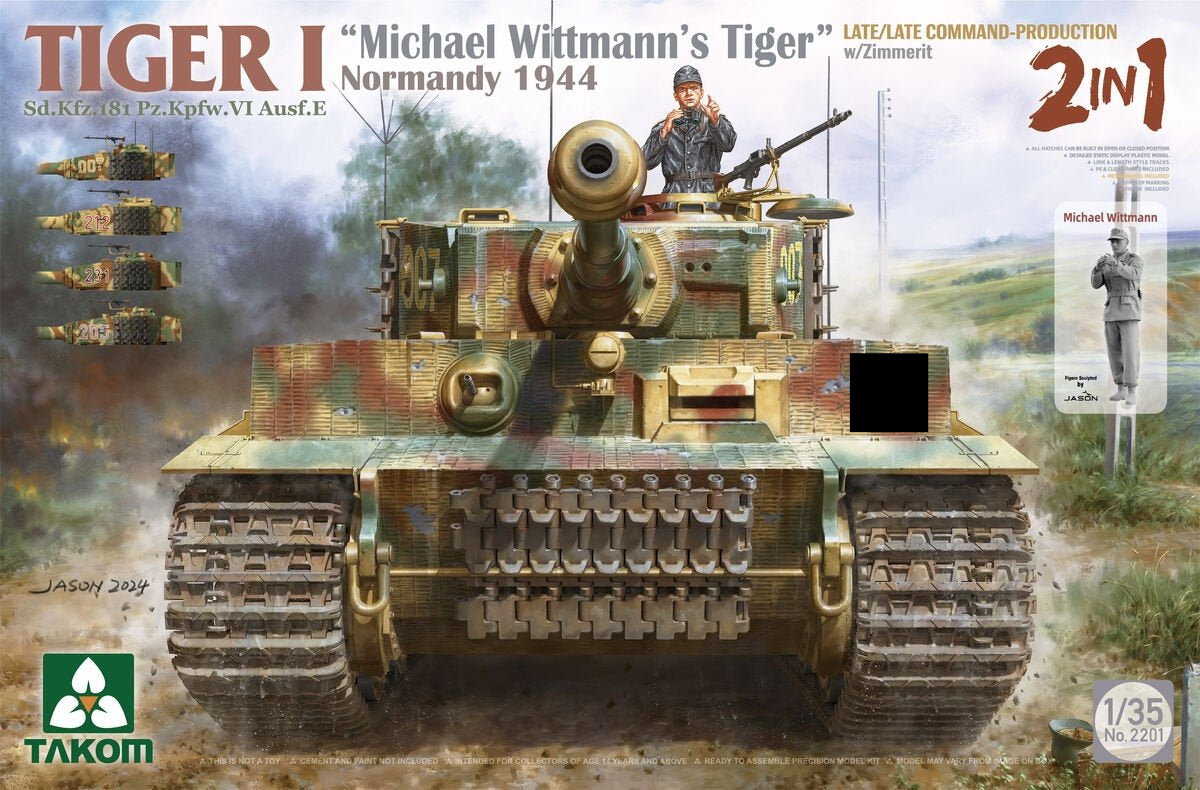 1/35 Tiger I Sd.Kfz.181 Pz.Kpfw.VI Ausf.E "Michael Wittmann's Tiger" Normandy 1944