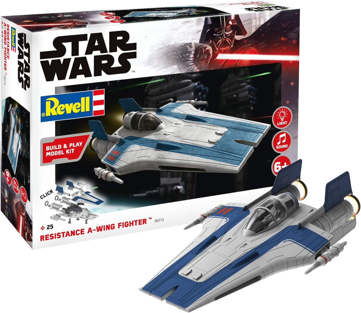 1/44 Resistance A-wing Fighter, blue