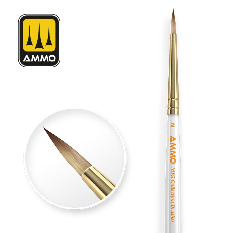 AMMO MIG Collection Brushes Conical  2