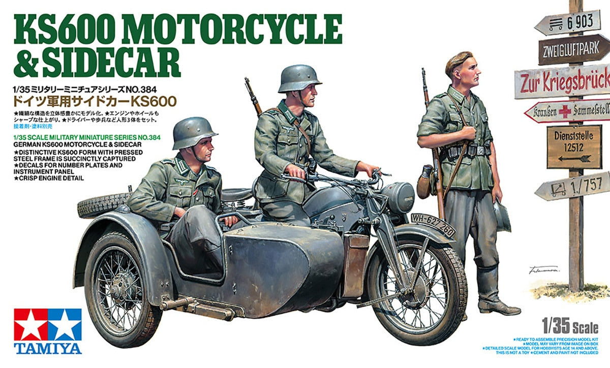 1/35 KS600 Motorcycle & Sidecar