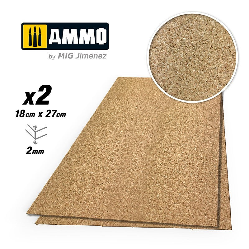 CREATE CORK Fine Grain (2mm) ? 2 pcs