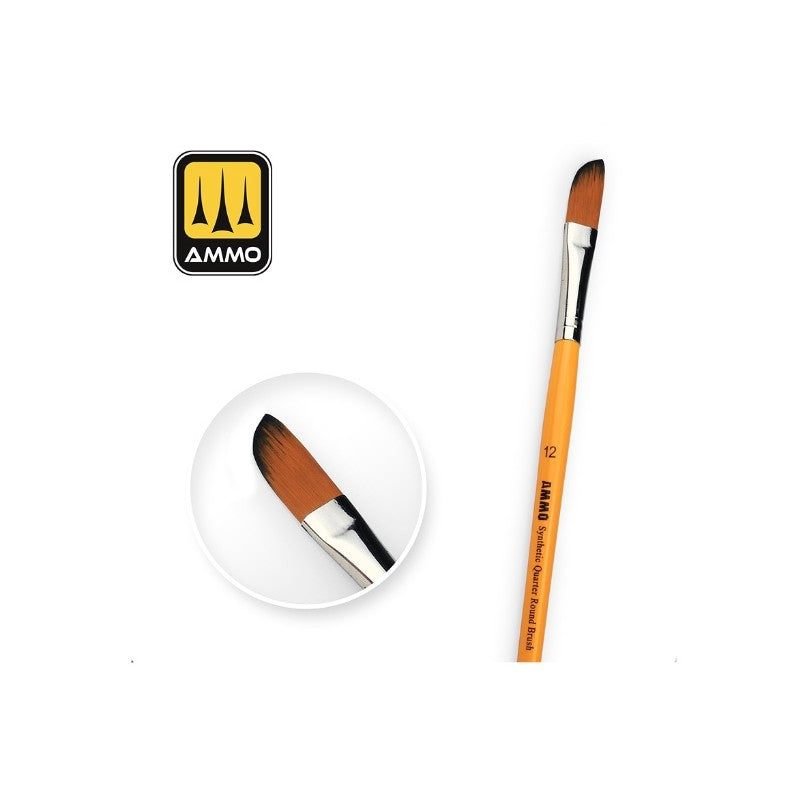 12 Synthetic Quarter Round Brush