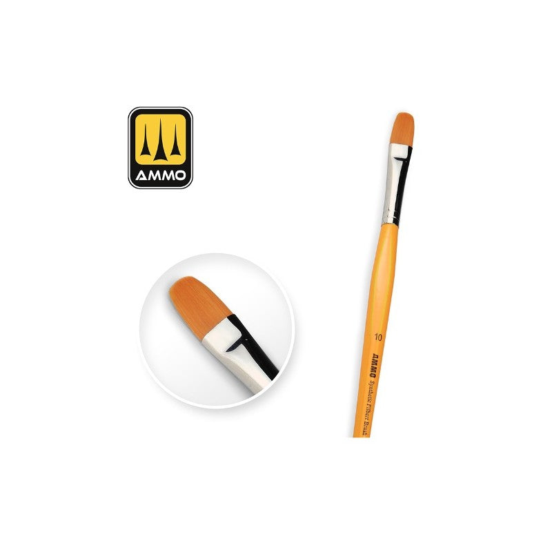 10 Synthetic Filbert Brush with T-Handle