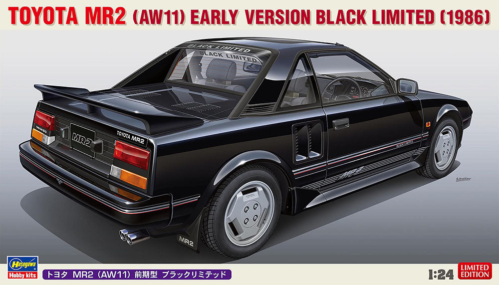 1/24 Toyota MR2 Early Version Black Limited 1986
