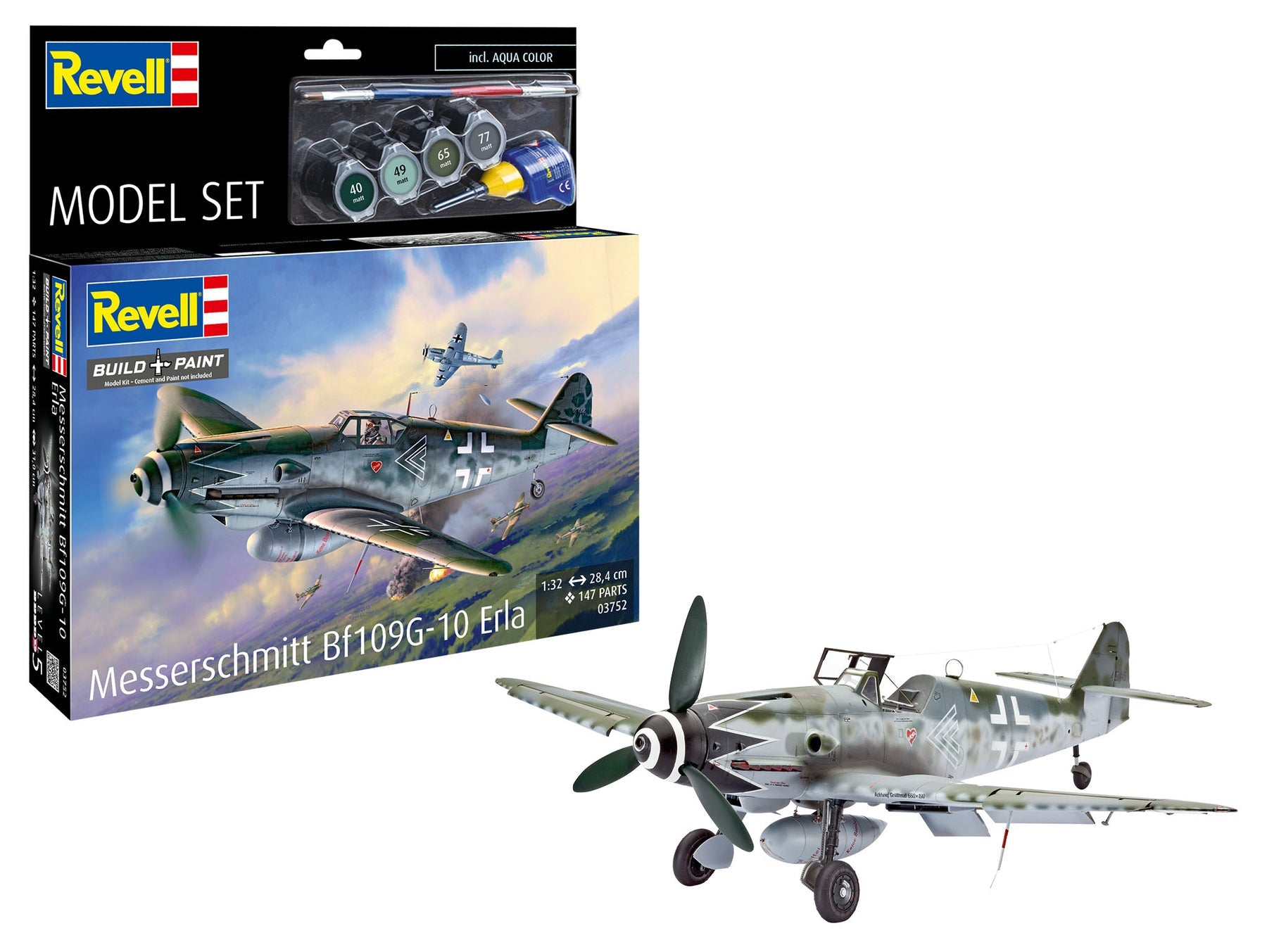 1/32 Model Set Messerschmitt Bf109G-10 Erla