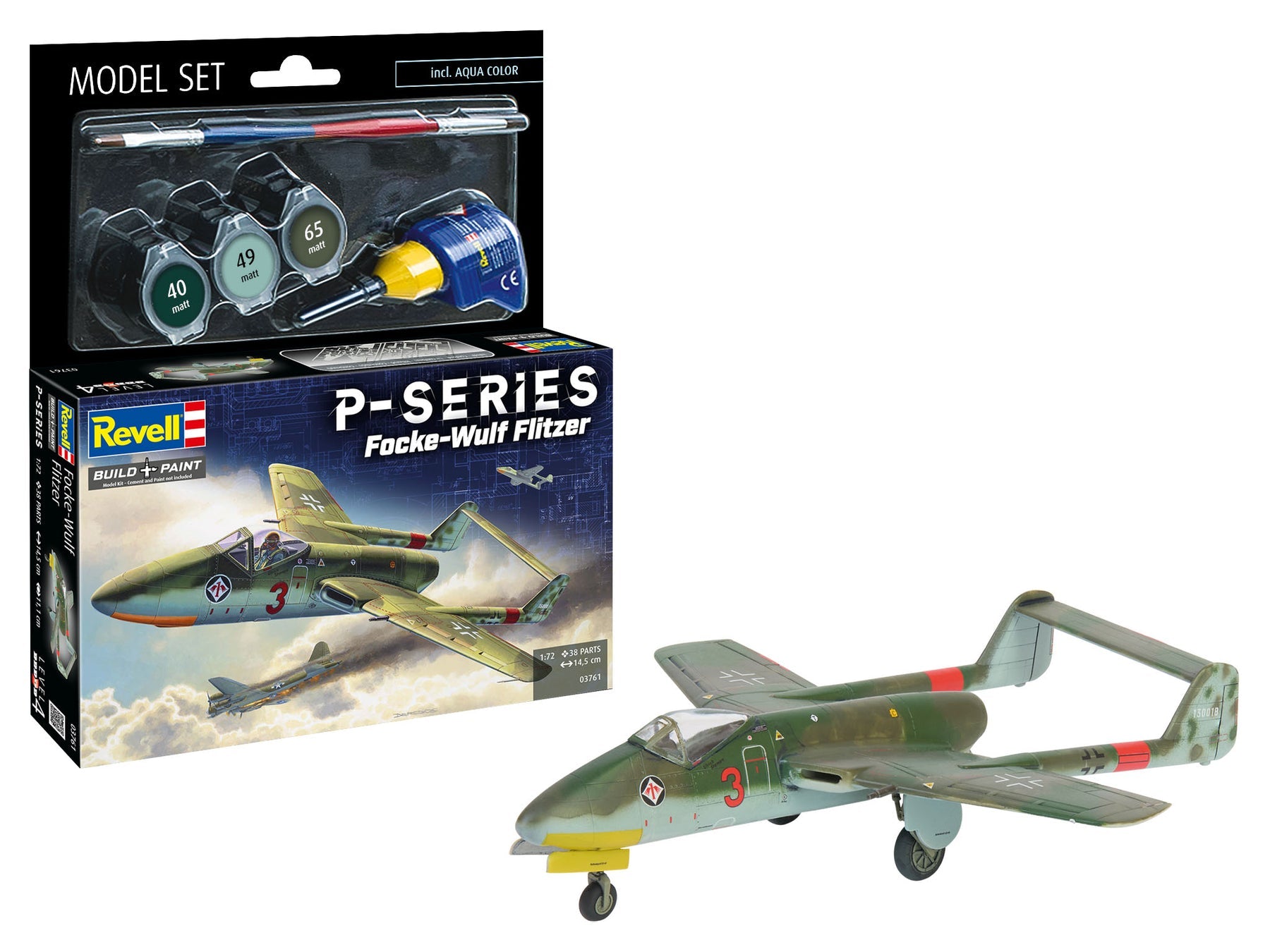 1/72 Model Set Focke-Wulf Flitzer P-Series