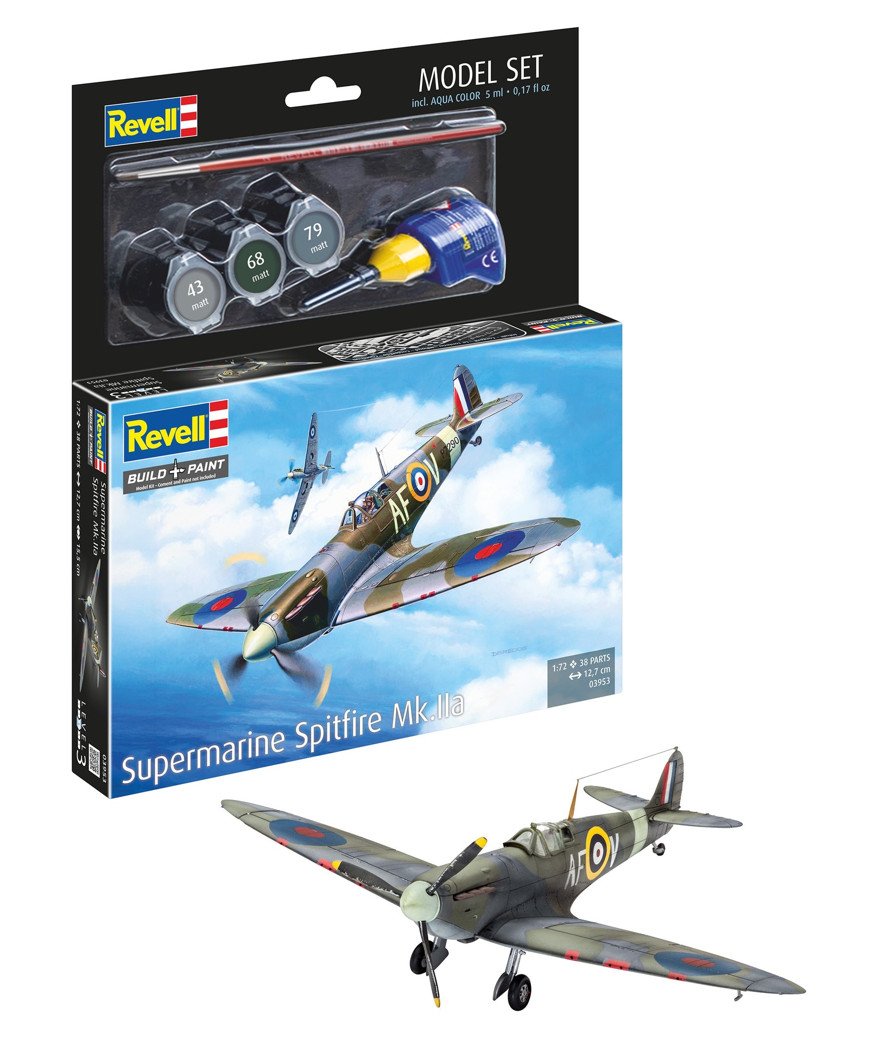 1/72 Model Set Spitfire Mk. IIa