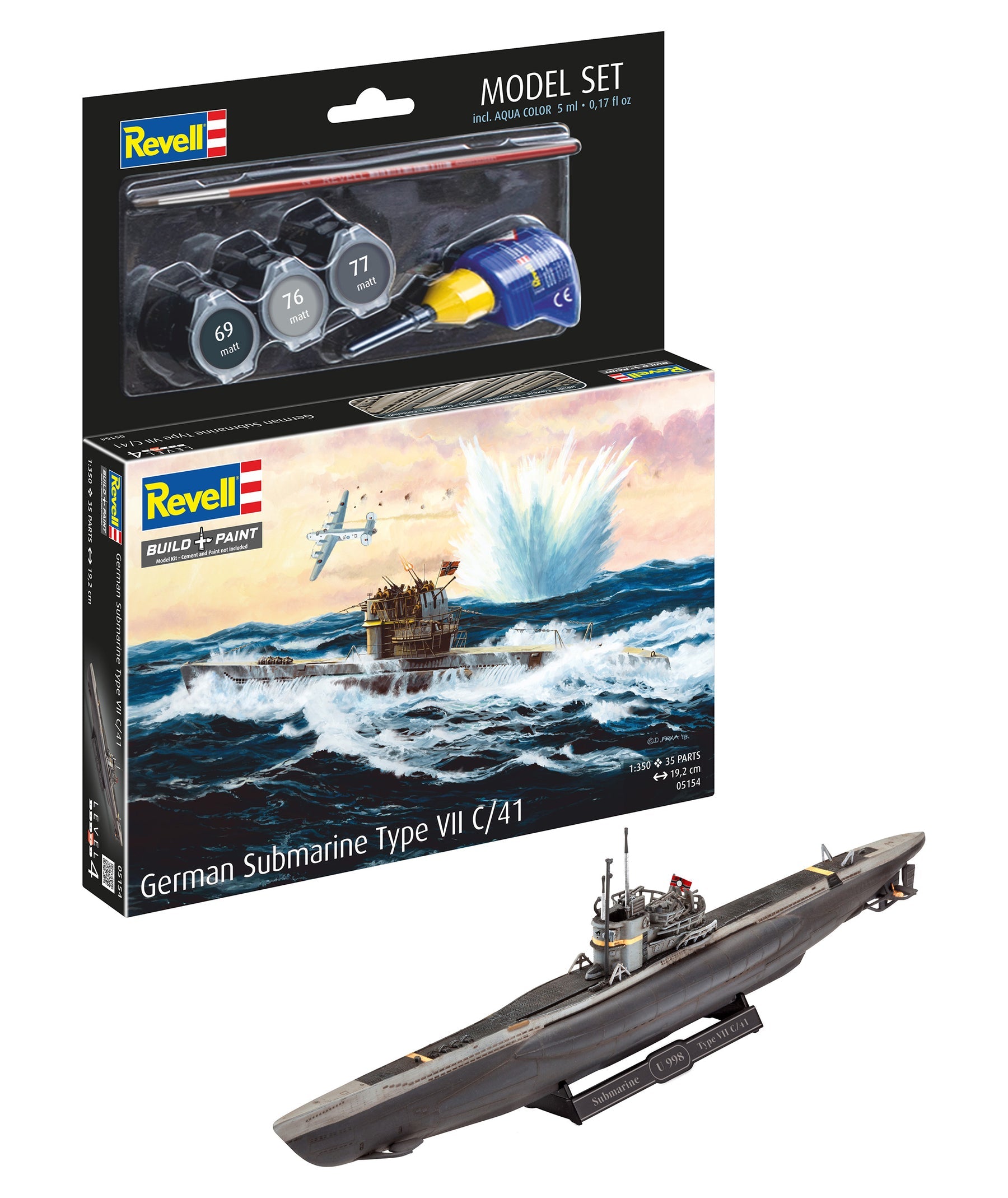 1/350 Model Set German Submarine Type VII C/41