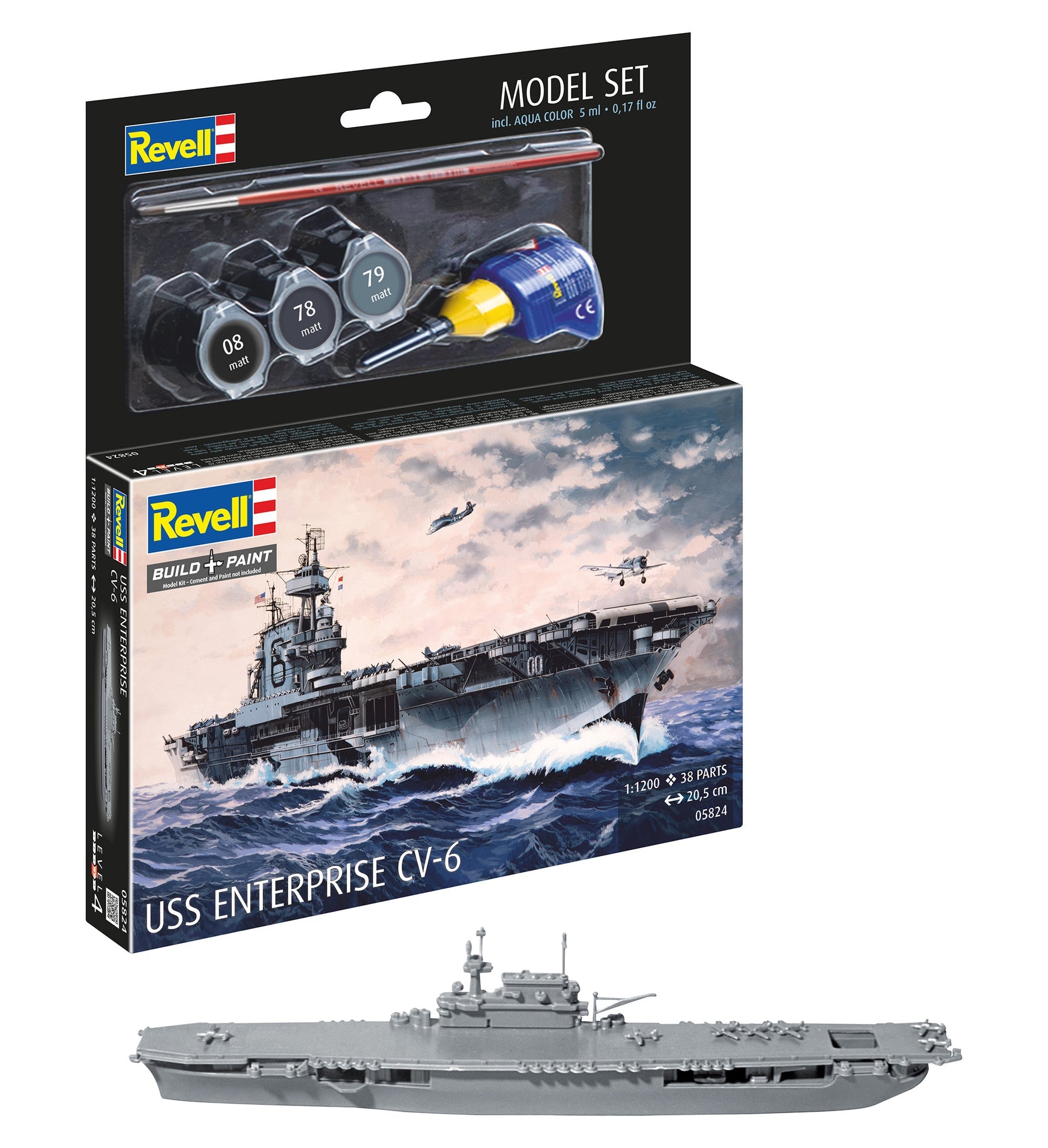 1/1200 Model Set USS Enterprise CV-6