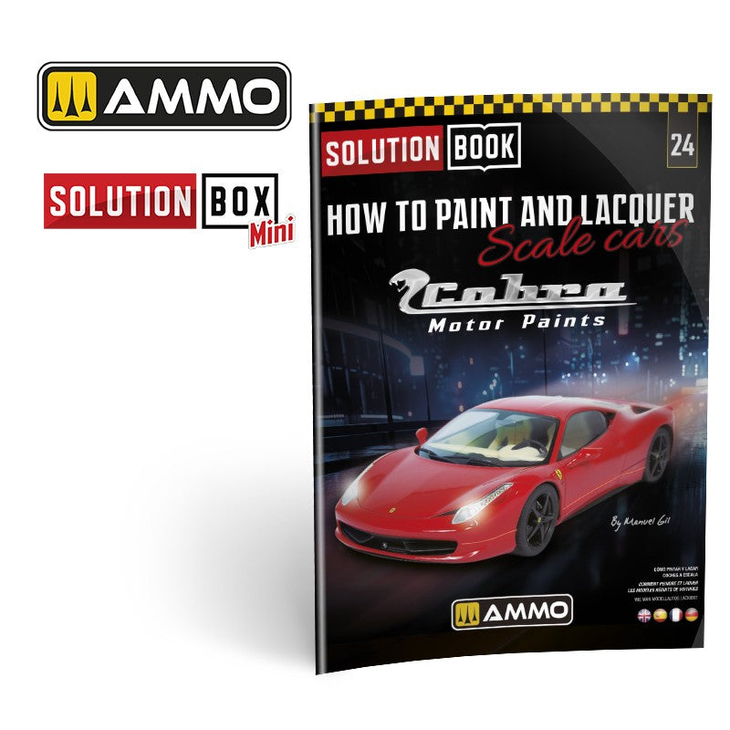SOLUTION BOOK 24 - How to Paint and Lacquer Scale Cars ENGLISH, CASTELLANO, FRANAIS, DEUTSCH