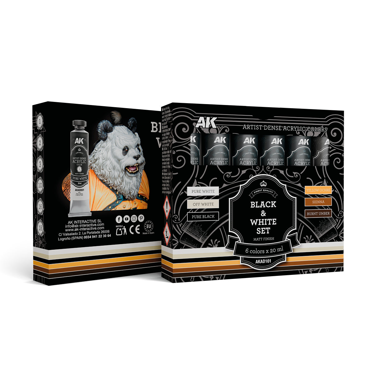 Black & White Set (6 Tubes 20ml)