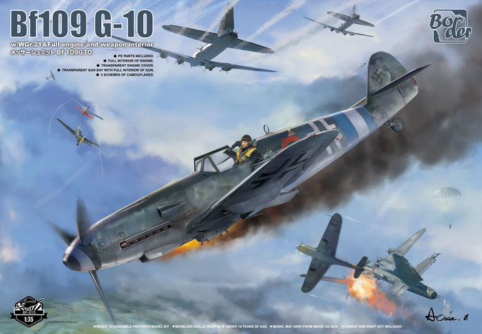 1/35 Bf109 G-10 W/WGr.21 & Full Engine and Weapon Interior
