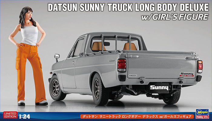 1/24 Datsun SunnyLang-Version mit Frauen-Figur