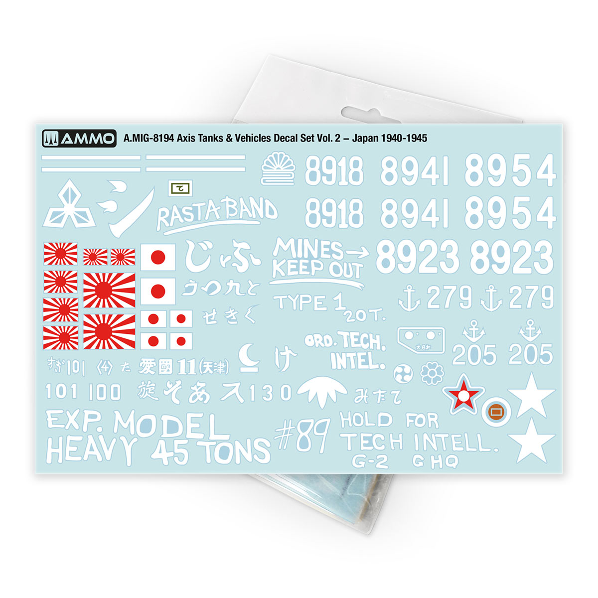 Axis Tanks & Vehicles Decal Set Vol. 2 - Japan 1940-1945