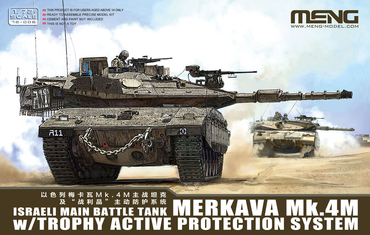 1/72 Israeli Main Battle Tank Merkava Mk.4M w/Trophy Active Protection System