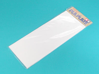 Fogli plastica assortiti bianchi 300x120mm (Spessore 0,3 - 0,5 - 1,2 mm) 5 pz