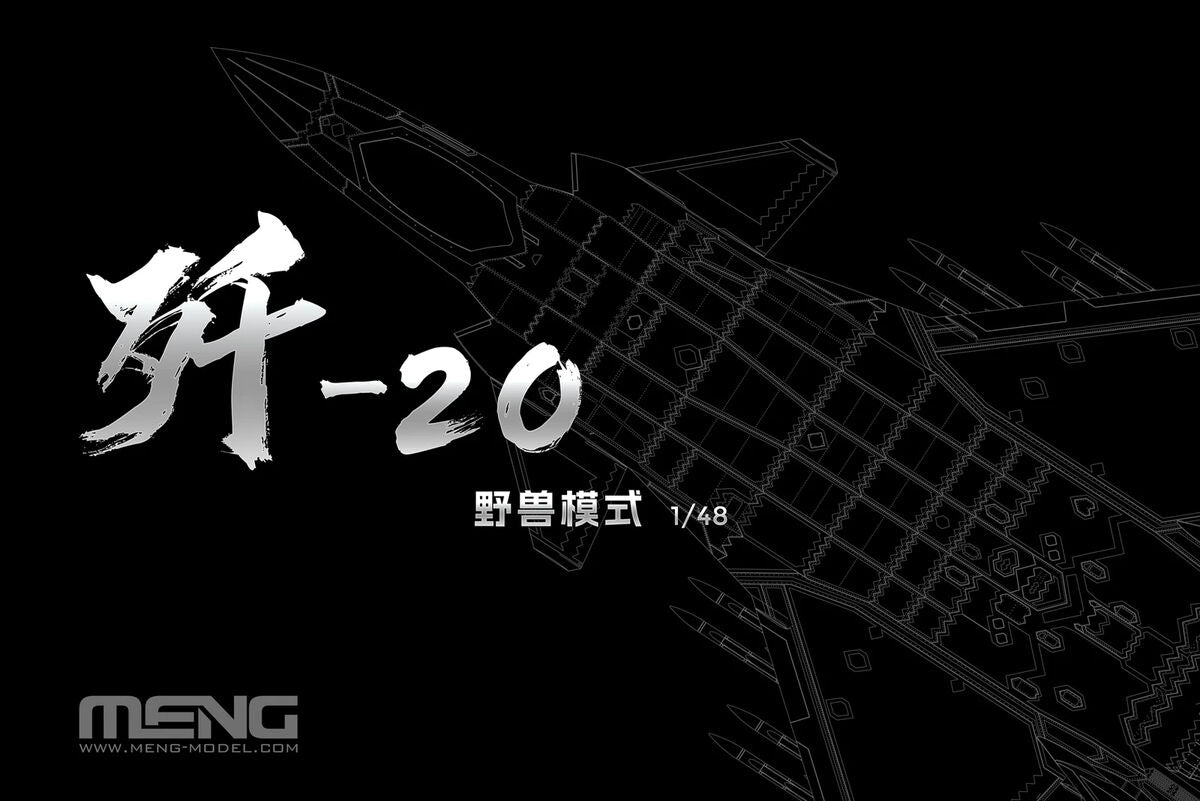 1/48 Chinese J-20 Stealth Fighter Beast Mode