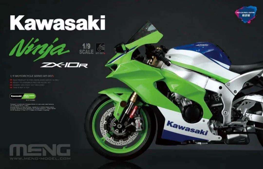 1/9 Kawasaki Ninja ZX-10R (Pre-colored Edition)