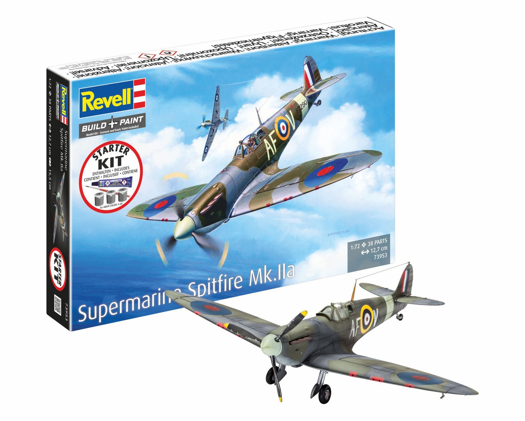 1/72 Starter Kit Supermarine Spitfire Mk.IIa