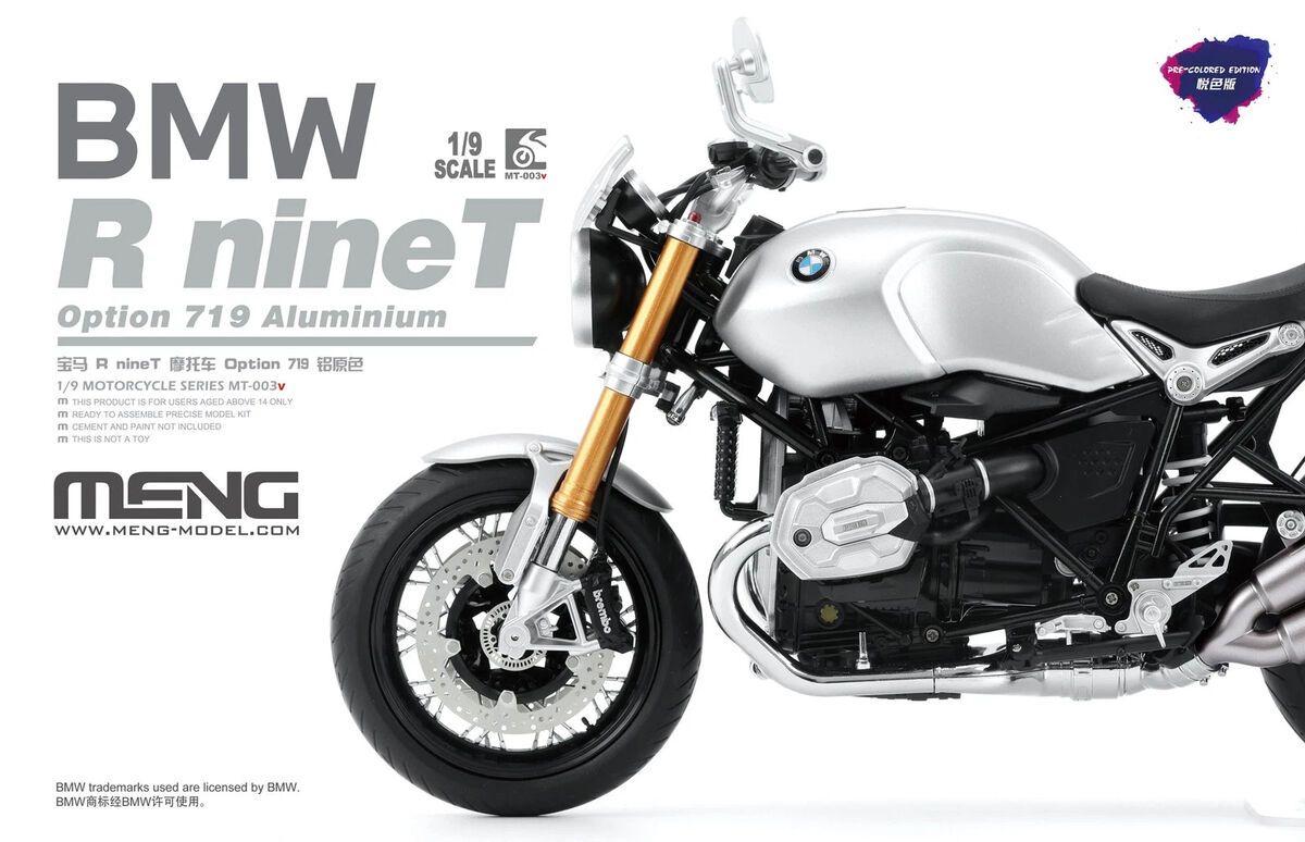 1:9 BMW R nineT Option 719 Aluminium (Pre-colored Edition)