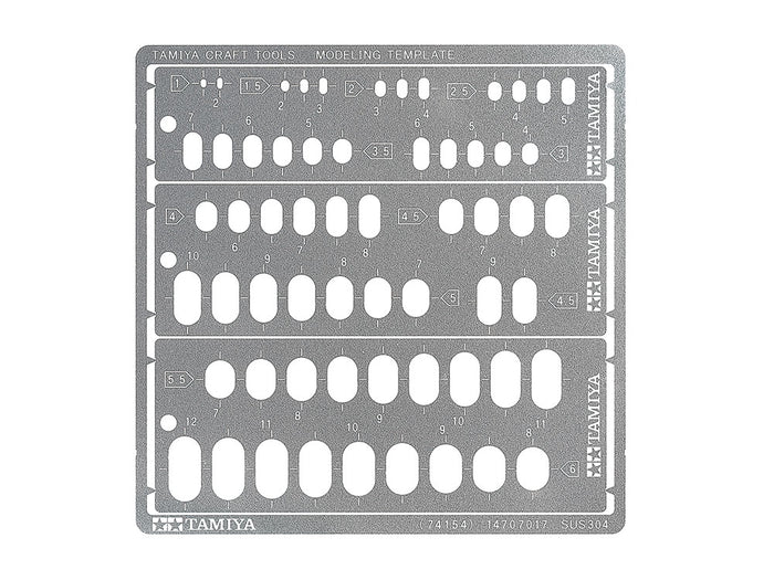 Modeling Template Ovali 1-6 mm