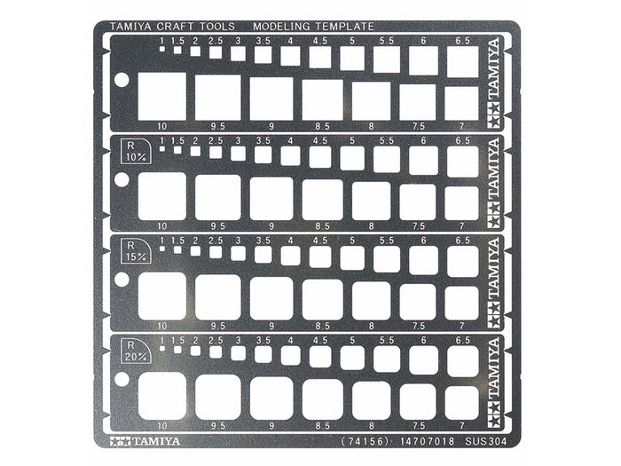 Modeling Template Quadrati 1-10 mm