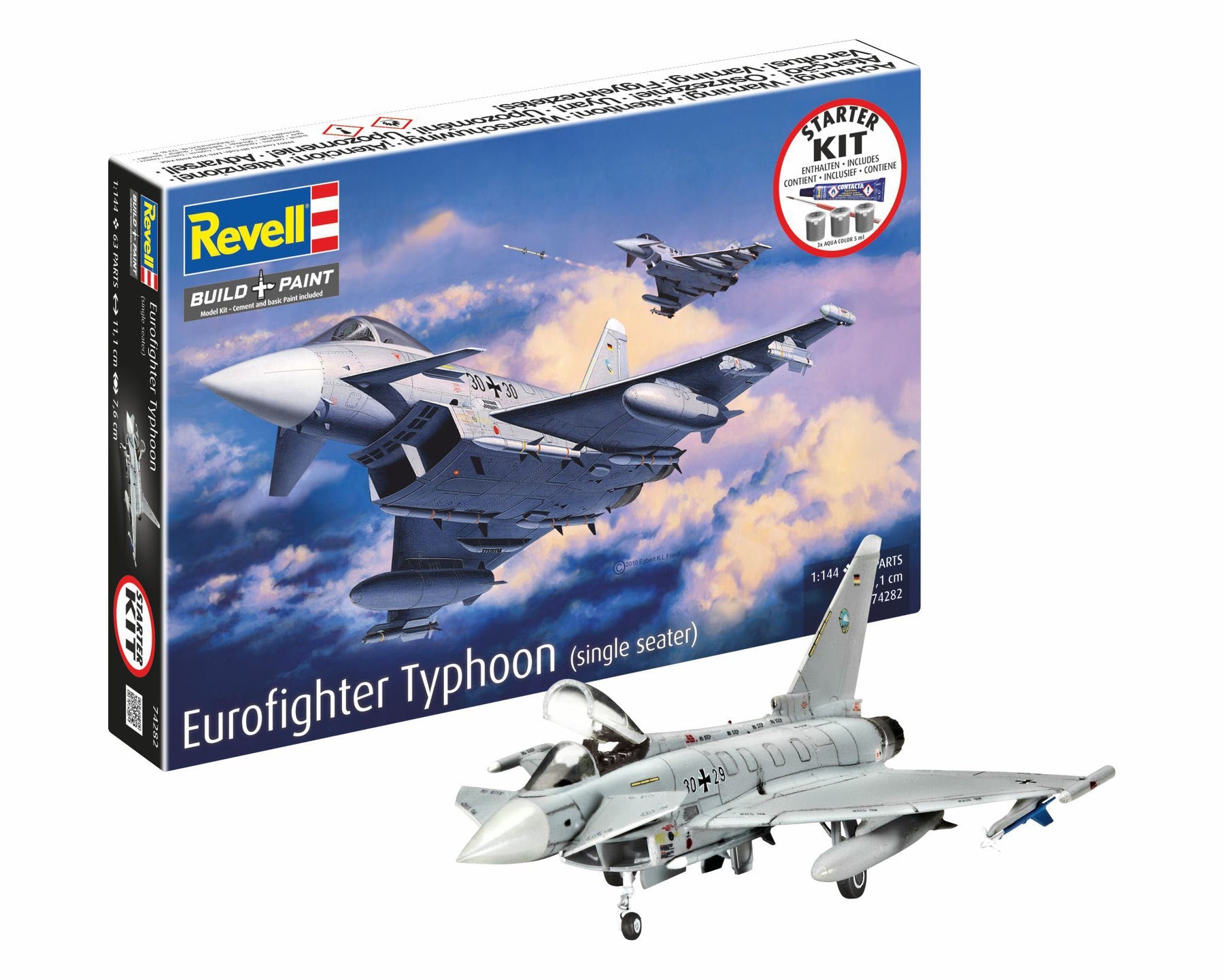 1/144 Starter Kit Eurofighter Typhoon (single seater)