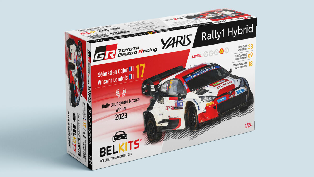 1/24 Toyota Yaris Gazoo Racing Rally1 Hybrid Rally Guanajuato Mexico 2023 S.Ogier (Winner)