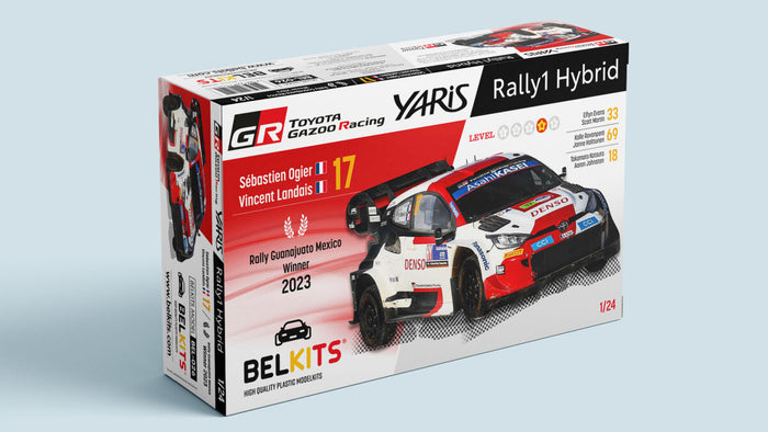 1/24 Toyota Yaris Gazoo Racing Rally1 Hybrid Rally Guanajuato Mexico 2023 S.Ogier (Winner)