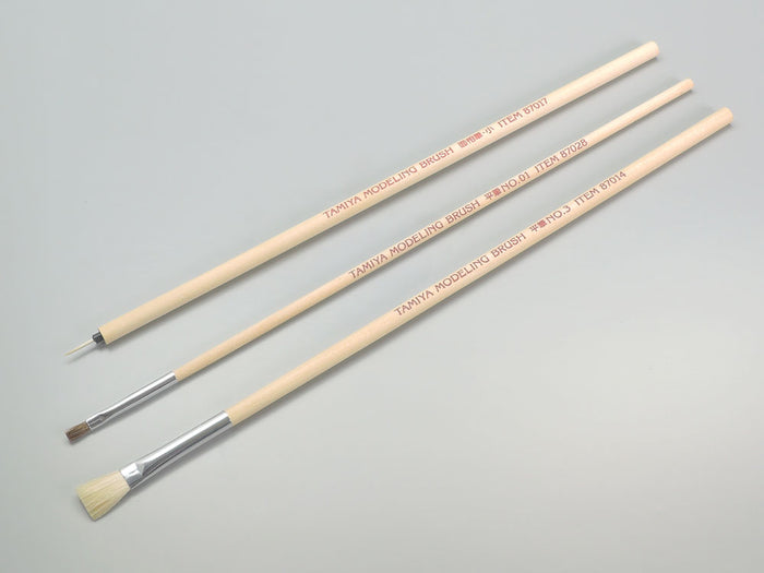Pennelli Basic Set (Flat Brush No. 3, Flat Brush No. 1 and Pointed Brush Small)