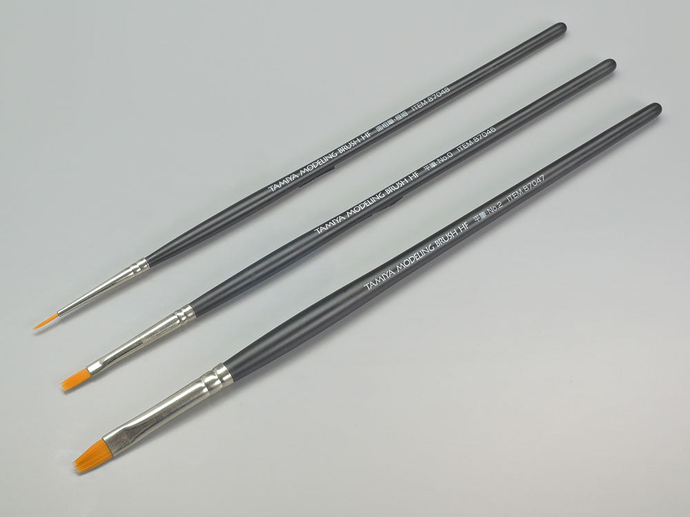 Pennelli Special Set (High Finish Flat Brush No.0, High Finish Flat Brush No.2, High Finish Pointed Brush - Ultra Fine)