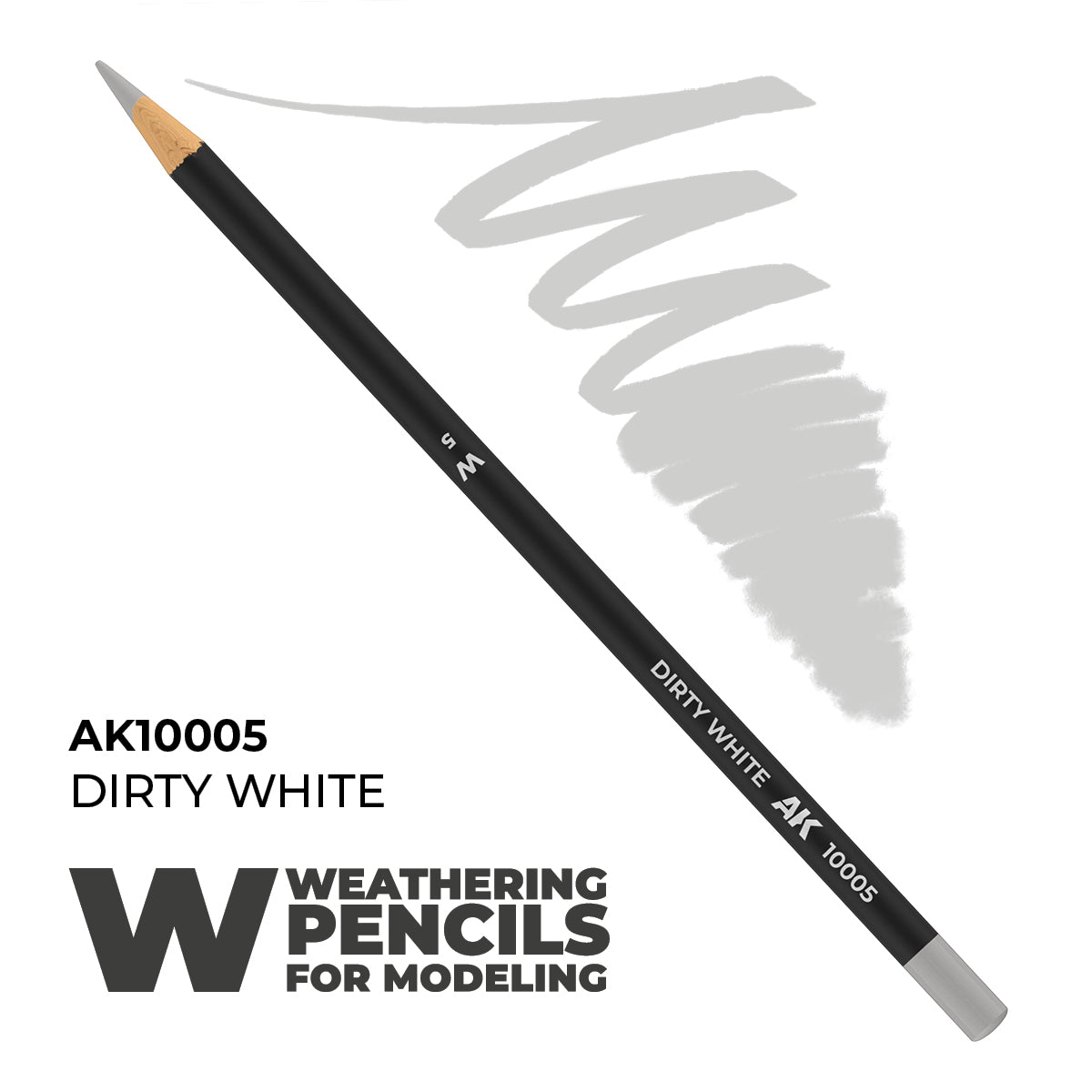 Watercolor Pencil Dirty White