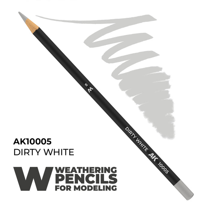 Watercolor Pencil Dirty White