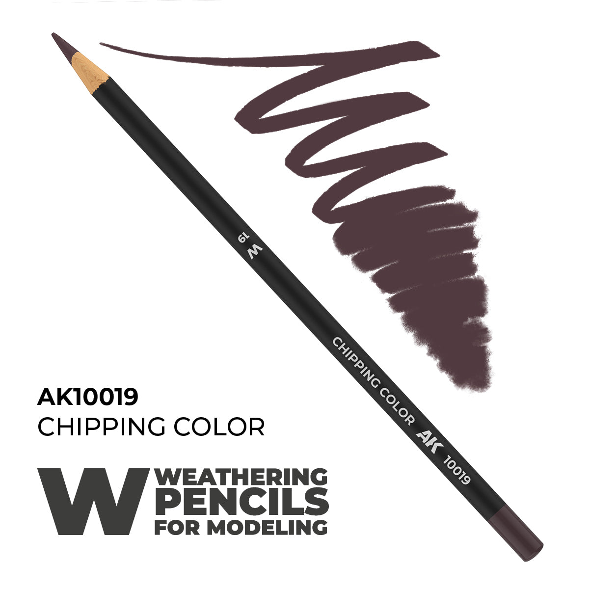 Watercolor Pencil Chipping Color