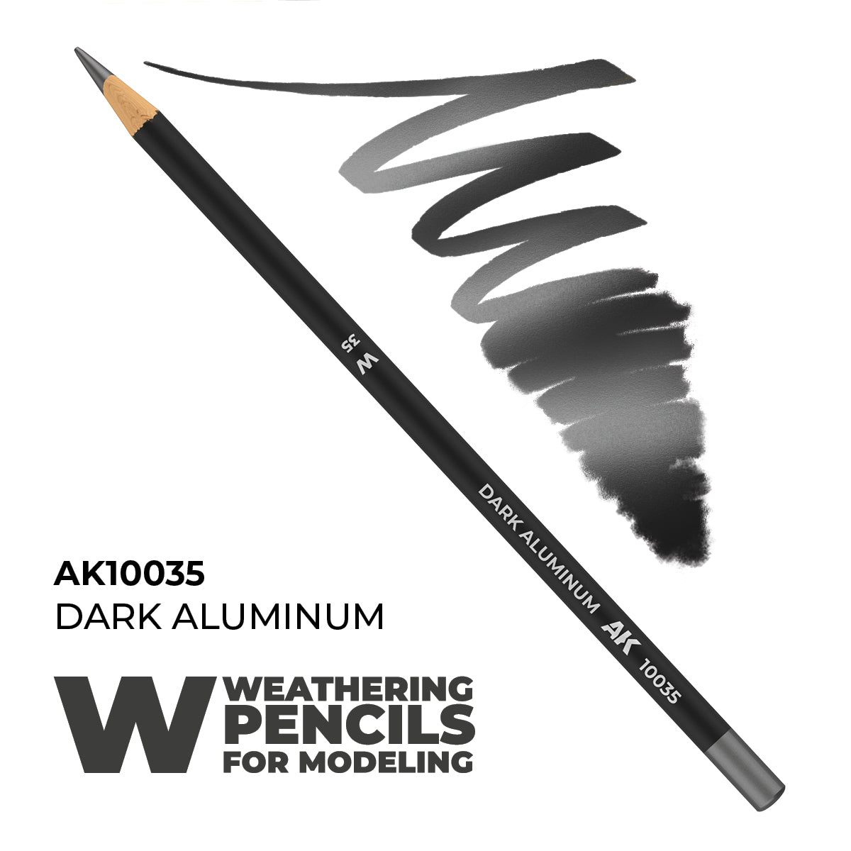 Watercolor Pencil Dark Aluminum Nickel