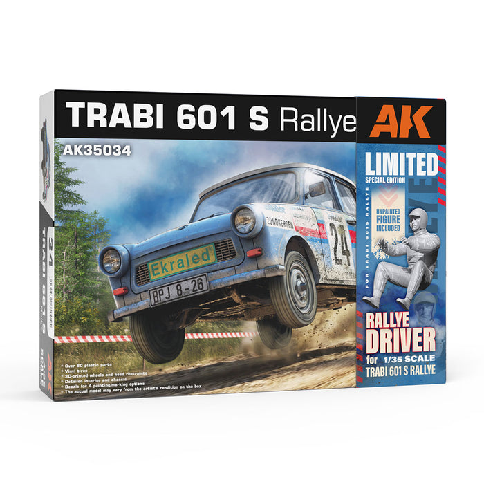 1/35 TRABANT 601 S RALLYE (Limited Edition: Unpainted Figure Included)