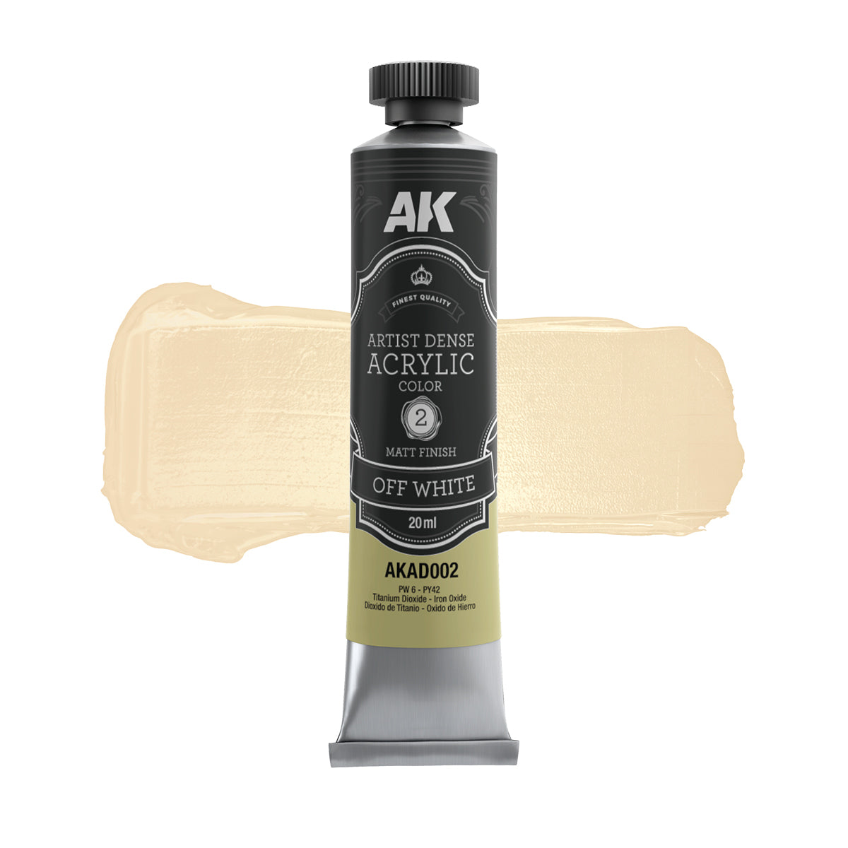 Off White - Artist Dense Acrylic Color Matt Finish 20ml